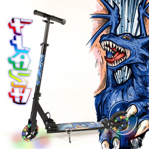 Paar Ersatzr�der f. Scooter Roller 200mm Durchmesser in Blau