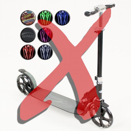 Waveboard Surfing skateboard Aluminum + Case + CD + v�rkt�j sort