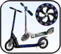 Cityroller 200mm Leuchträder