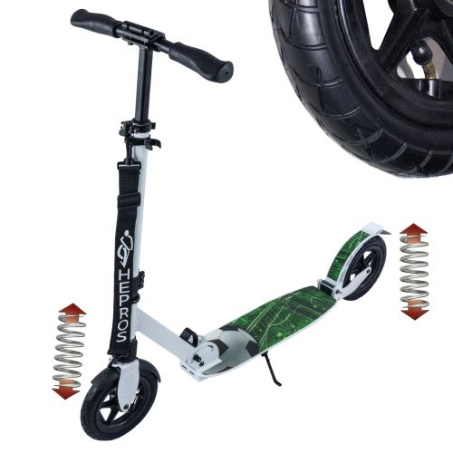 Hepros XXXL Air Fully Patinete 200mm Scooter plegable blanco
