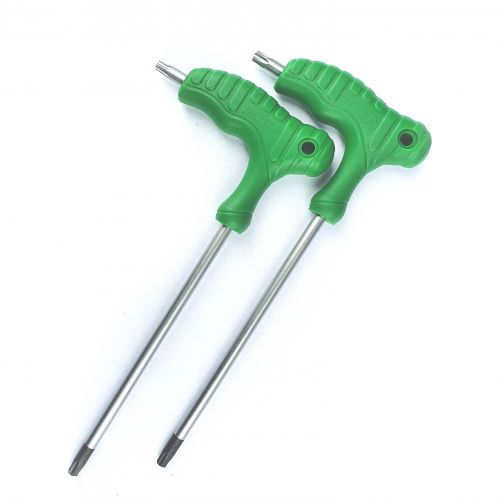 2 TORX T30-sleutelsleutels, grote T30 Torx-sleutel met T / L-handgreep