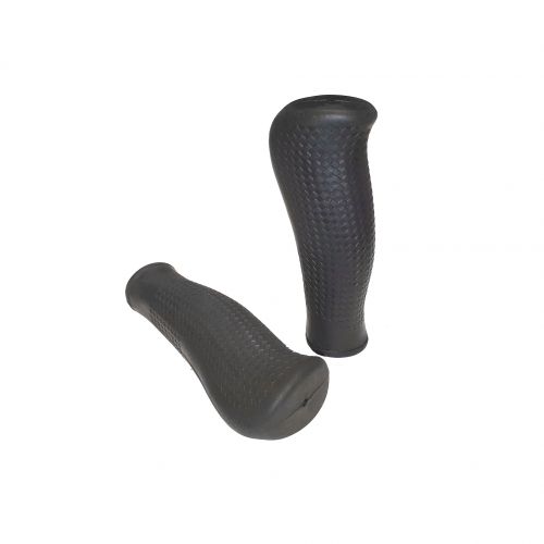 Ergonomically shaped handles for Scooter - 1 pair black