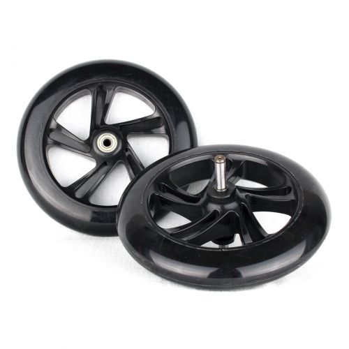 PU 200mm Spare Wheels High Rebound for seesaws propulsion  Space Scooter black