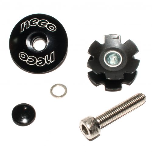 NECO Starnut - A-Headset Cap aluminum black