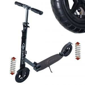 Hepros XXXL Air Fully Step 200mm opvouwbare Scooter antraciet