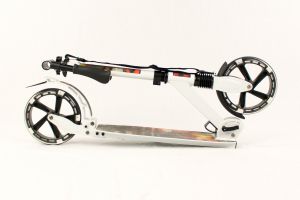 Hepros XXXL Flash Fully Scooter 200mm Cityroller weiß