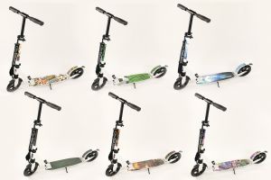 Hepros XXXL Fully Scooter 200mm Cityroller weiß B-ware