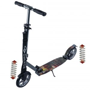 Hepros XXXL PU-Wheel Fully Scooter 200mm Cityroller Mineralsilver