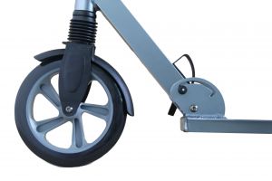 Hepros XXXL PU-Wheel Fully Scooter 200mm Cityroller Mineralsilber