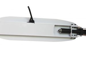 Hepros XXXL PU-Wheel Fully Monopattino 200mm Scooter pieghevole bianco