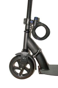 Spiral câble de verrouillage vélo serrure de scooter de serrure avec support de cadre