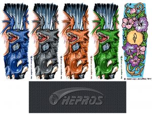 Grip Tape Deck für Hepros Cityroller XXL Fully ab 2014