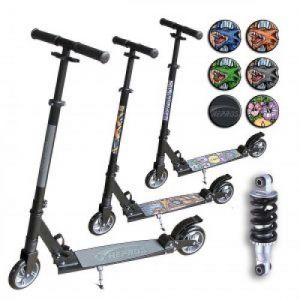 Hepros XXL BigWheel Fully Hulajnoga 145mm Skuter Silver B-STOCK
